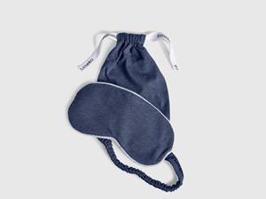 Yumeko Slaapmasker jersey indigo blue 100% biologisch en fairtrade katoen, jersey katoen (gebreid)