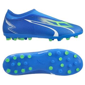 PUMA Ultra Match Laceless MG Gear Up - Blauw/Wit/Groen Kids