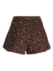 The Upside Shorts met dierenprint - Bruin