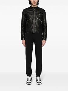 Karl Lagerfeld logo-patch cotton track pants - Zwart