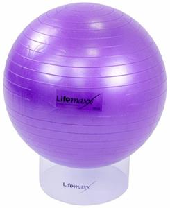 Lifemaxx Gymball - Anti-Burst Fitnessball - 55 cm - Paars