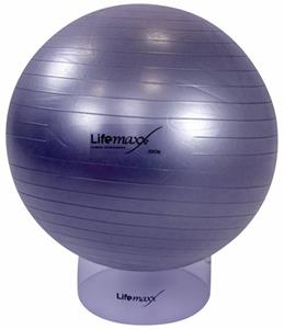 Lifemaxx Gymball - Anti-Burst Fitnessball - 55 cm - Zilver