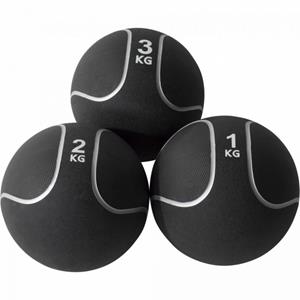 Gorilla Sports Medicine ballen set zwart/zilver 6 kg