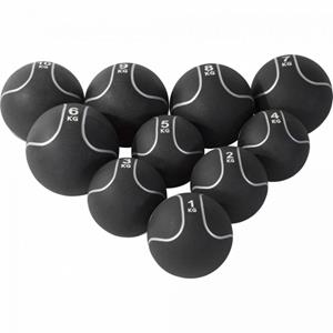 Gorilla Sports Medicine ballen set zwart/zilver 55 kg