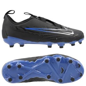 NIKE Jr. Phantom GX Academy MG Multi-Ground Fußballschuhe Kinder 040 - black/chrome-hyper royal