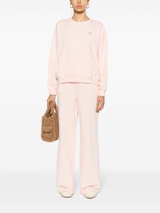 TWINSET wide-leg logo-embroidered track pants - Roze