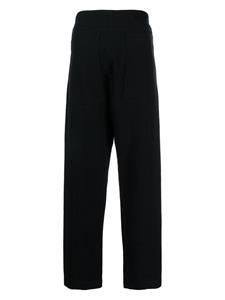 Toogood elasticated-waistband cotton trousers - Zwart