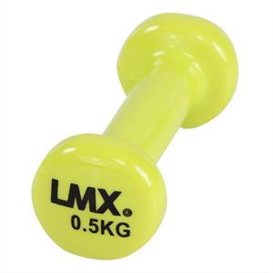 Lifemaxx Vinyl Dumbbellsetet van 2 x 0,5 kg - Geel