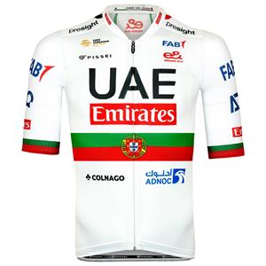 Pissei UAE TEAM EMIRATES shirt met korte mouwen Portugees kampioen 2024 fietsshirt met