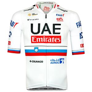 Pissei UAE TEAM EMIRATES shirt met korte mouwen Sloveens kampioen 2024 fietsshirt met k