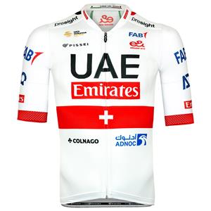 Pissei UAE TEAM EMIRATES shirt met korte mouwen Zwitserse kampioen 2024 fietsshirt met