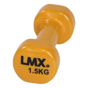 Lifemaxx Vinyl Dumbbellsetet van 2 x 1,5 kg - Oranje