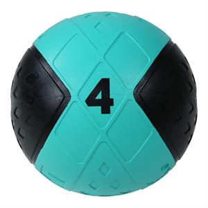 Lifemaxx LMX Medicijn Baledicine Ball - 4 kg - Zwart/Blauw