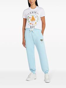 Casablanca Tennis Club-embroidery track pants - Blauw