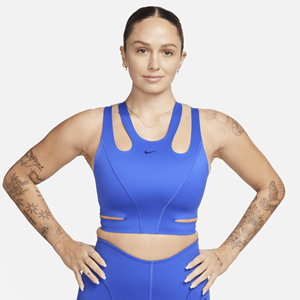 Nike FutureMove non-padded sport-bh met bandjes en lichte ondersteuning - Blauw