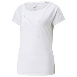 PUMA Train Favorite Jersey Cat Trainingsshirt Damen 02 - PUMA white