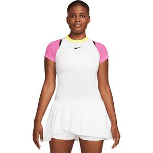 NIKECourt Advantage Dri-FIT kurzarm Tennisshirt Damen 100 - white/playful pink/black/black