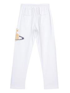 Vivienne Westwood Jersey broek met logoprint - Wit