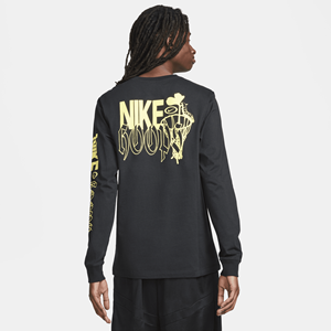 Nike fitness-shirt met lange mouwen voor heren - Zwart