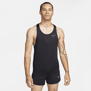 Nike Fast hardloopsinglet met Dri-FIT voor heren - Zwart
