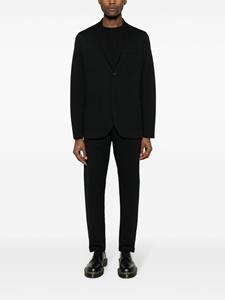 Harris Wharf London cotton-blend seersucker trousers - Zwart