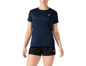 ASICS  Women's Core S/S Top - Sportshirt, blauw