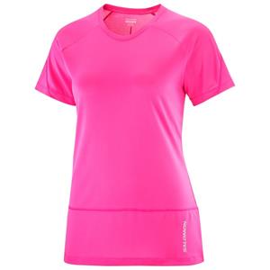 Salomon  Women's Cross Run S/S Tee - Hardloopshirt, roze