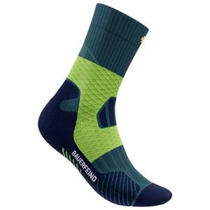Bauerfeind Sports  Women's Trail Run Mid Cut Socks - Hardloopsokken, blauw