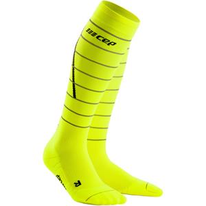 CEP Reflective Compression Socks Damen neon yellow Gr. 