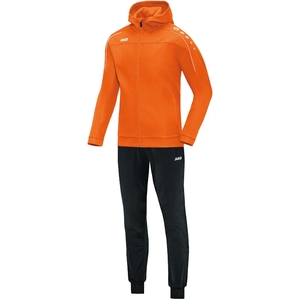 JAKO Classico Trainingsanzug Polyester mit Kapuze neonorange