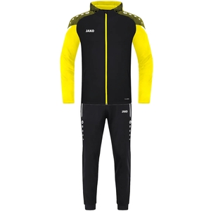JAKO Performance Trainingsanzug Polyester mit Kapuze 808 - schwarz/soft yellow
