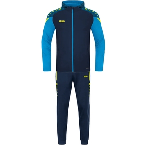 JAKO Performance Trainingsanzug Polyester mit Kapuze 908 - marine/JAKO blau