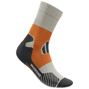 Bauerfeind Sports  Trail Run Mid Cut Socks - Hardloopsokken, grijs