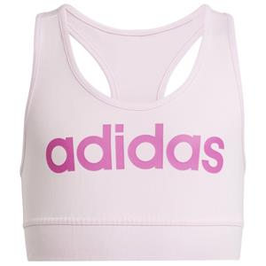Adidas  Girl's Linear Crop Tank - Sportbeha, wit