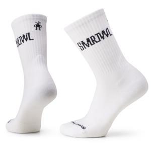 SmartWool  Athletic Logo Crew - Multifunctionele sokken, wit/grijs