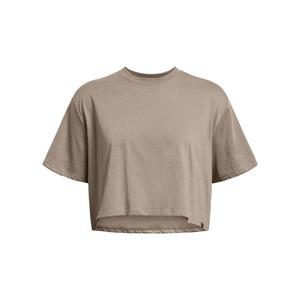UNDER ARMOUR Campus Retro Crop-Shirt Damen 200 - taupe dusk/black