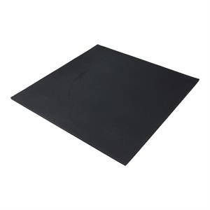 Lifemaxx Rubber Tile Fine Granulate - 100 x 100 x 2 cm - Zwart