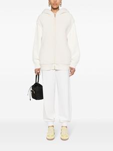 Prada ribbed-waist knitted track pants - Wit