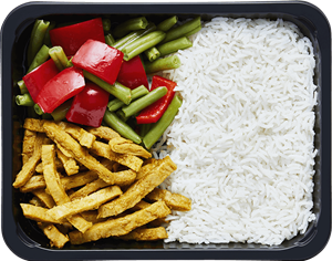 Prep The Food Prep Meal | Vega shoarma rijst groentemix