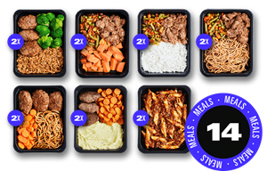 Prep The Food Prep Meals | Gehakt en pulled beef variatiepakket 2 weken