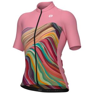 Alé  Women's Rainbow S/S Jersey - Fietsshirt, roze