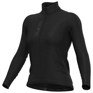 Alé  Women's Color Block L/S Jersey - Fietsshirt, zwart