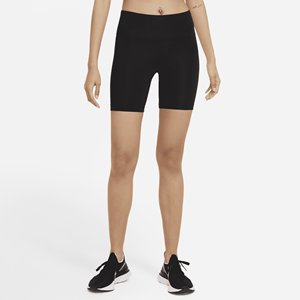 Nike Fast Hardloopshorts met halfhoge taille voor dames (18 cm) - Zwart