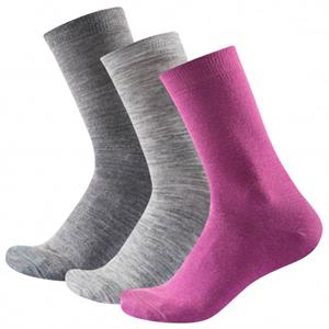 Devold  Daily Light Woman Sock 3-Pack - Multifunctionele sokken, grijs