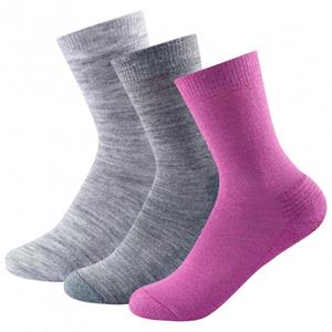 Devold  Daily Medium Woman Sock 3-Pack - Multifunctionele sokken, grijs