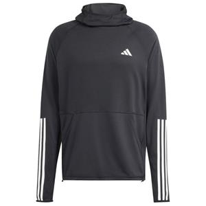 Adidas  Own The Run 3-Stripes Hoodie - Hardloopshirt, zwart