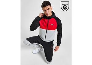 McKenzie Ojus Poly Full Zip Tracksuit - Black- Heren