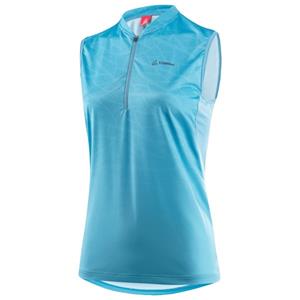 Löffler  Women's Bike Sleeveless Shirt Half Zip Cutina - Fietshemd, blauw