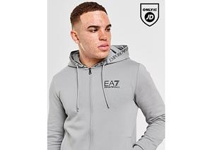 Emporio Armani EA7 Branded Hood Full Zip Tracksuit - Grey- Heren