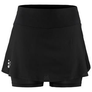 Craft  Women's Pro Hypervent Skirt 2 - Hardloopshort, zwart